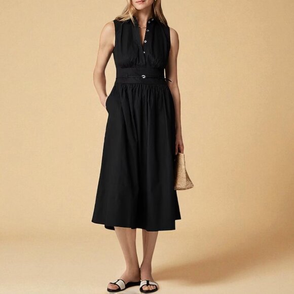 J. Crew Dresses & Skirts - J. Crew Fitted-waist shirtdress in cotton poplin Size 12